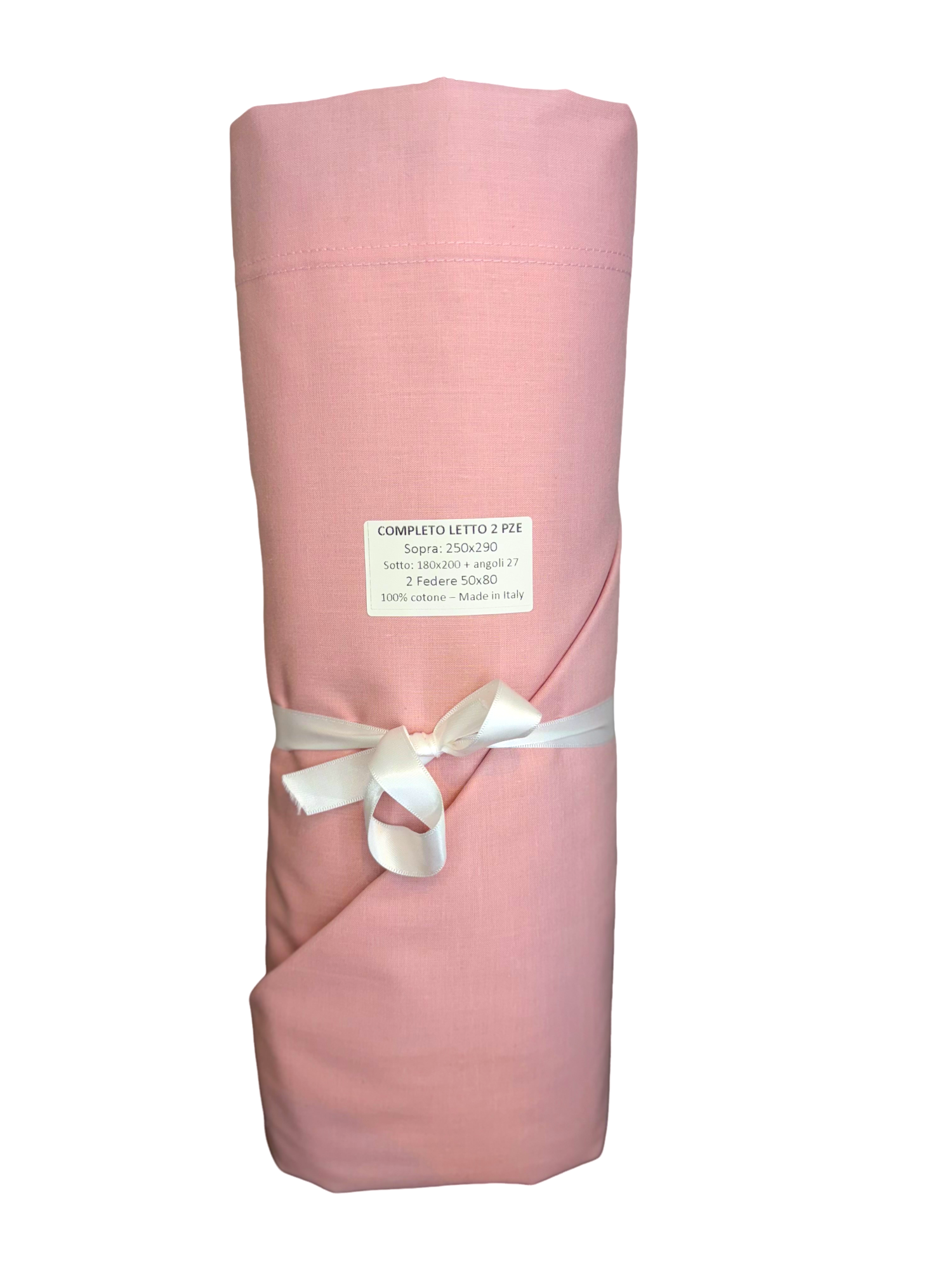 Completo Letto Matrimoniale "Tinta Unita Rosa"