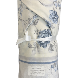 Completo Letto Matrimoniale "Fiore Blu"