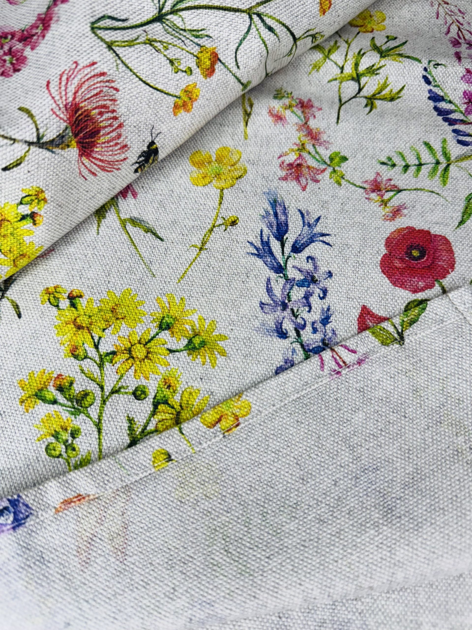 Tessuto d'arredo "Prato fiorito" - immagine 2