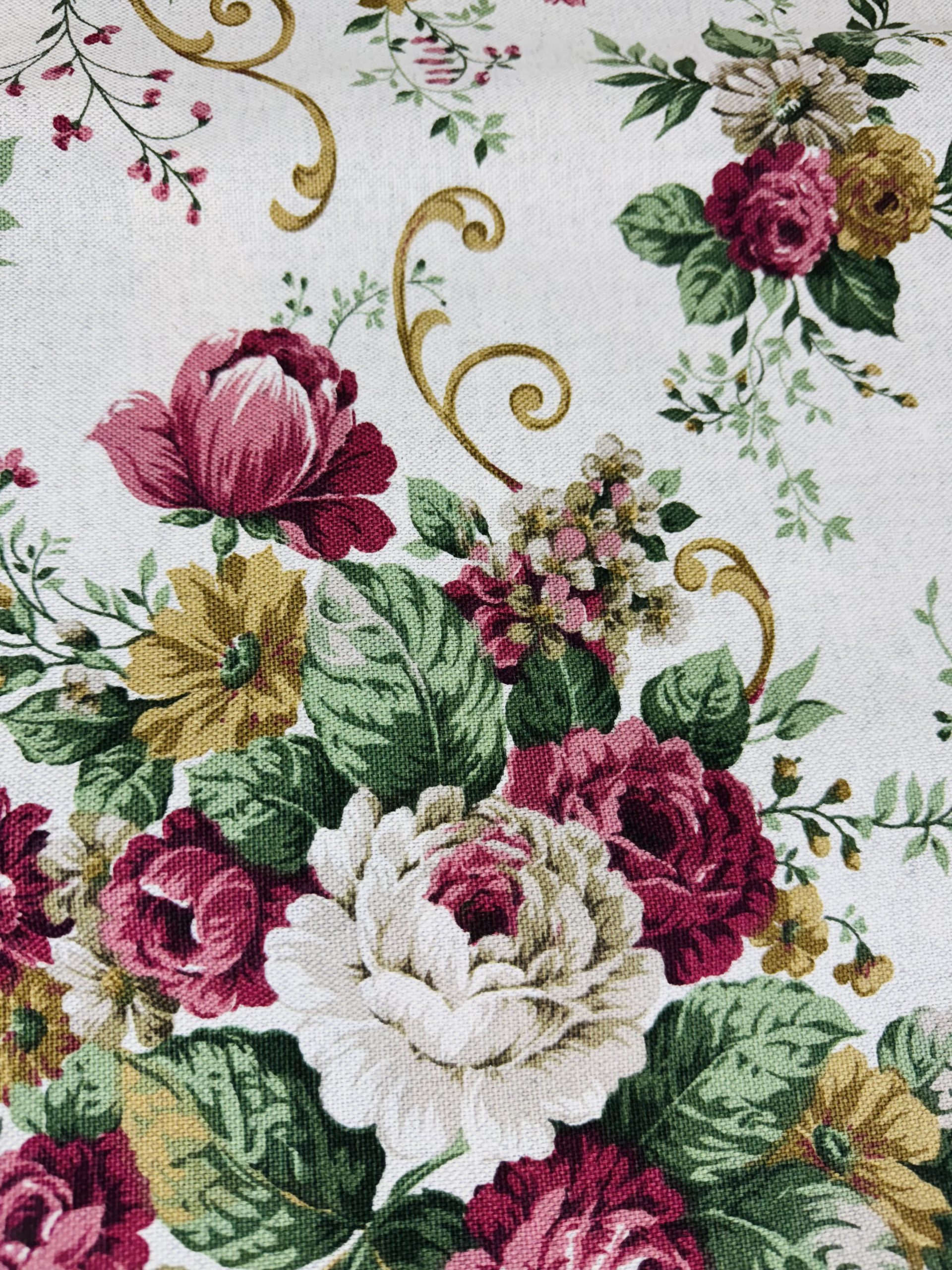 Tessuto d'arredo "Rose da Giardino" - immagine 2